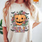 Trick or Treat Shirt Women Halloween Pumpkin T-Shirt Cute Thanksgiving Pumpkin Fall Season Tops