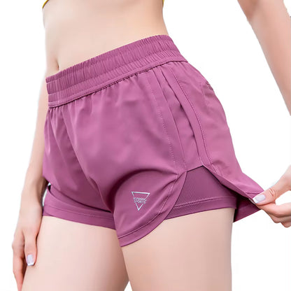 Running Athletic Shorts for Women Yoga Gym Joggers Quick-Dry Workout Loose Shorts with Pockets